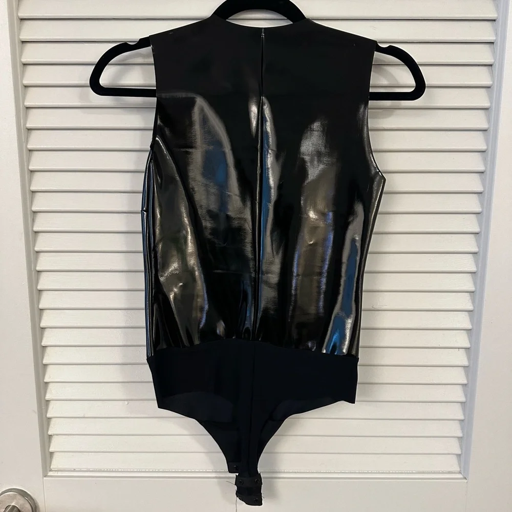 Commando Patent Tank Bodysuit - Picture 2 of 4
